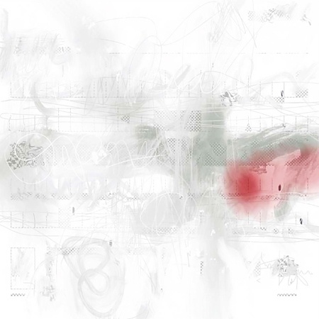 Vorfall im Formular — Mischtechnik auf FineArt Print, 90 × 90 cm, 2026