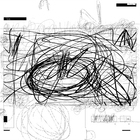 Pirouetten im Formular — Mischtechnik auf FineArt Print, 90 × 90 cm, 2024