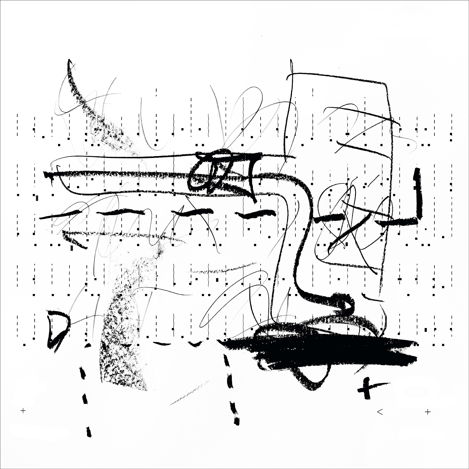 Einparkpartitüde — Mischtechnik auf FineArt Print, 70 × 70 cm, 2024