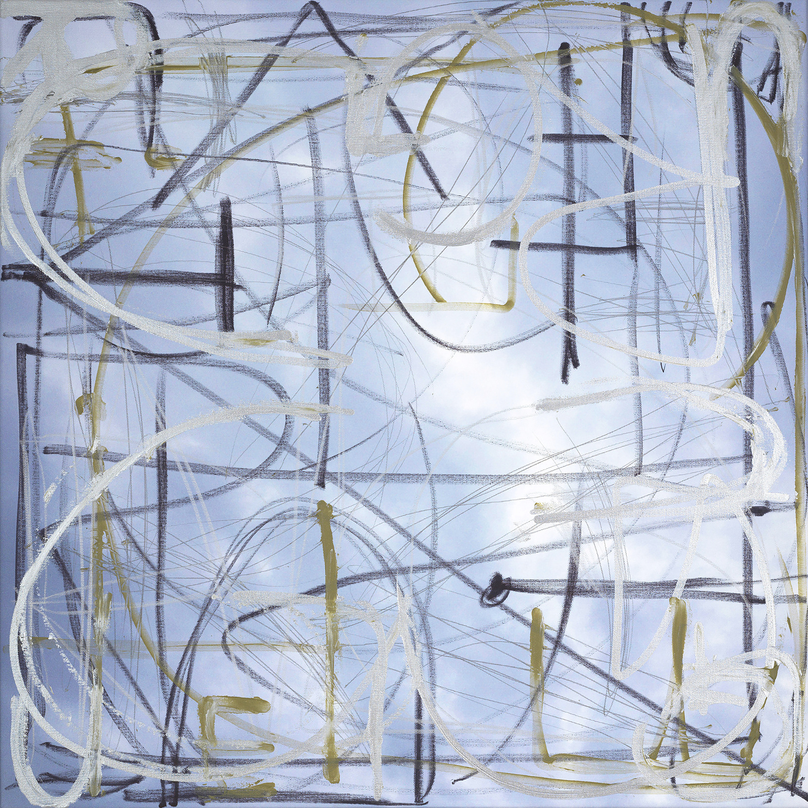 Gru, Gru, Gru — Mischtechnik auf FineArt Print, 70 × 70 cm, 2023