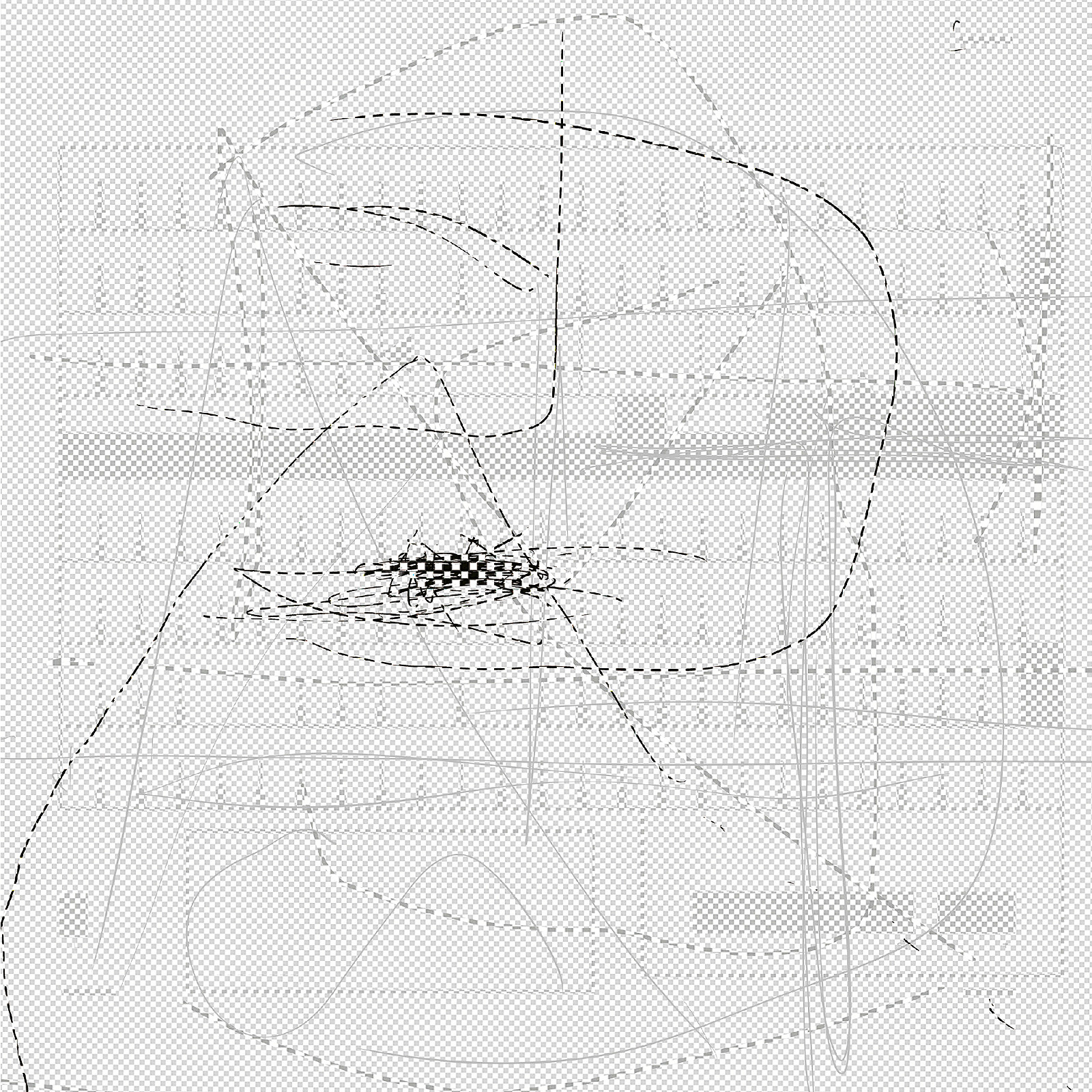 Differenz ohne Grund — digitale Radierung FineArt Print, 70 × 70 cm, 2023