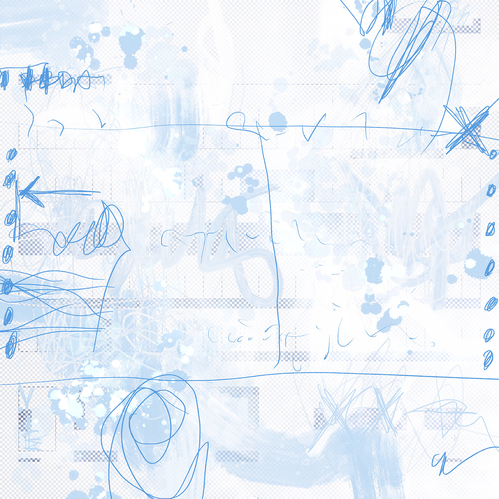 Du bist deine Fehlfunktion — Mischtechnik auf FineArt Print, 90 × 90 cm, 2025