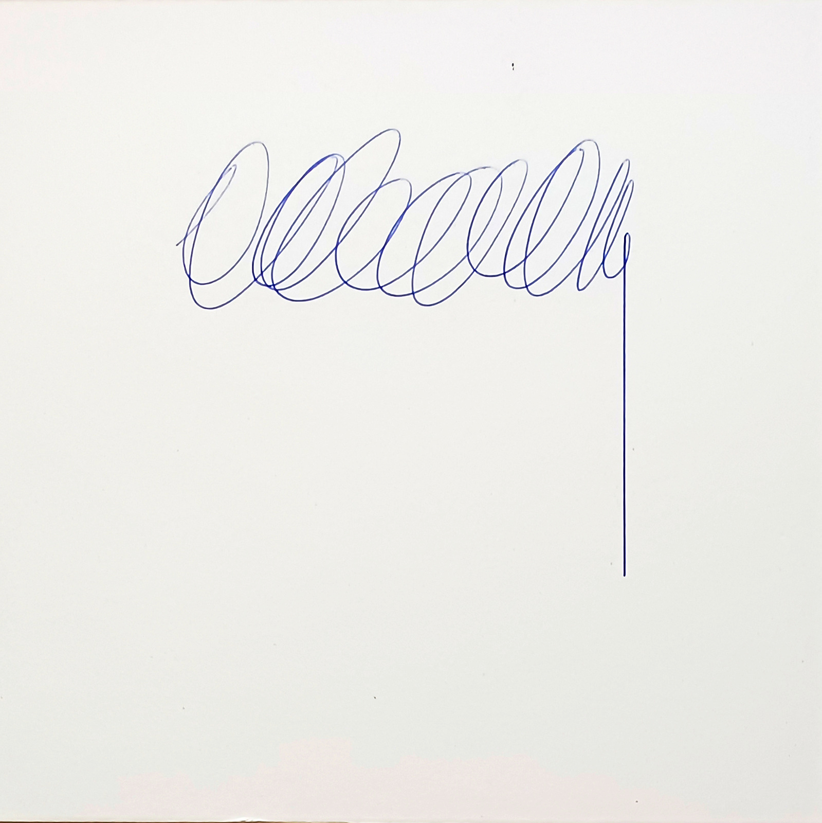Marker-Etüde 01 — Mischtechnik auf Karton, 30 × 30 cm, 2026