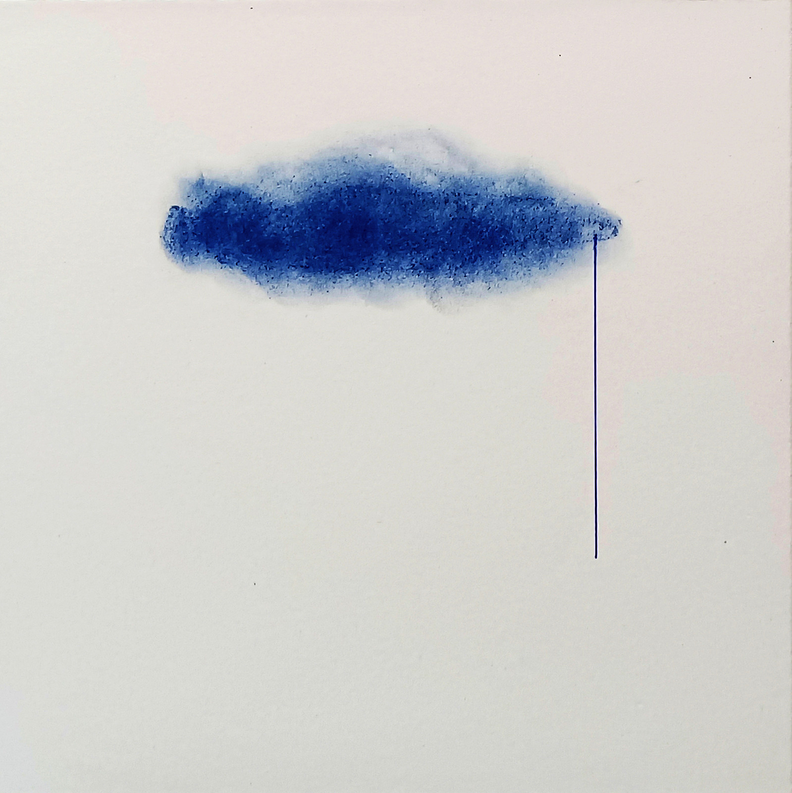 Marker-Etüde 05 — Mischtechnik auf Karton, 30 × 30 cm, 2026