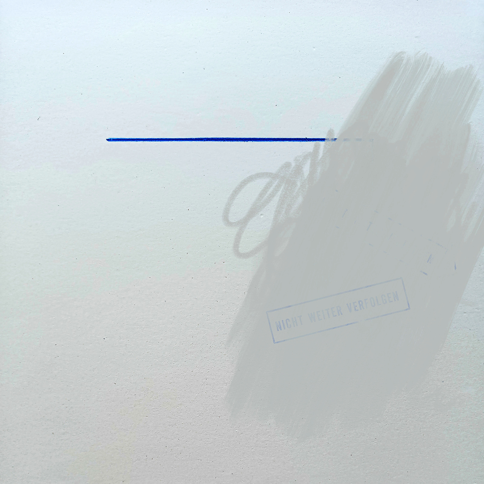 Marker-Etüde 09 — Mischtechnik auf Karton, 30 × 30 cm, 2026