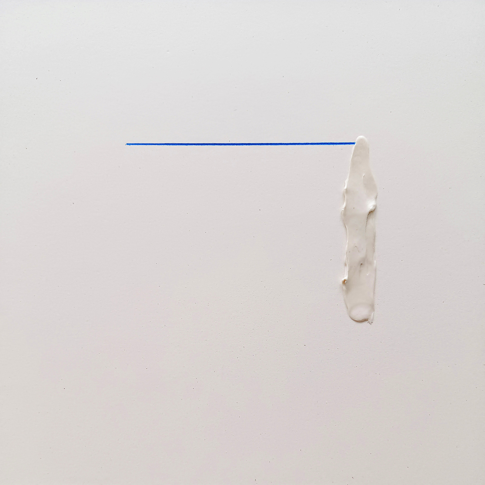 Marker-Etüde 10 — Mischtechnik auf Karton, 30 × 30 cm, 2026