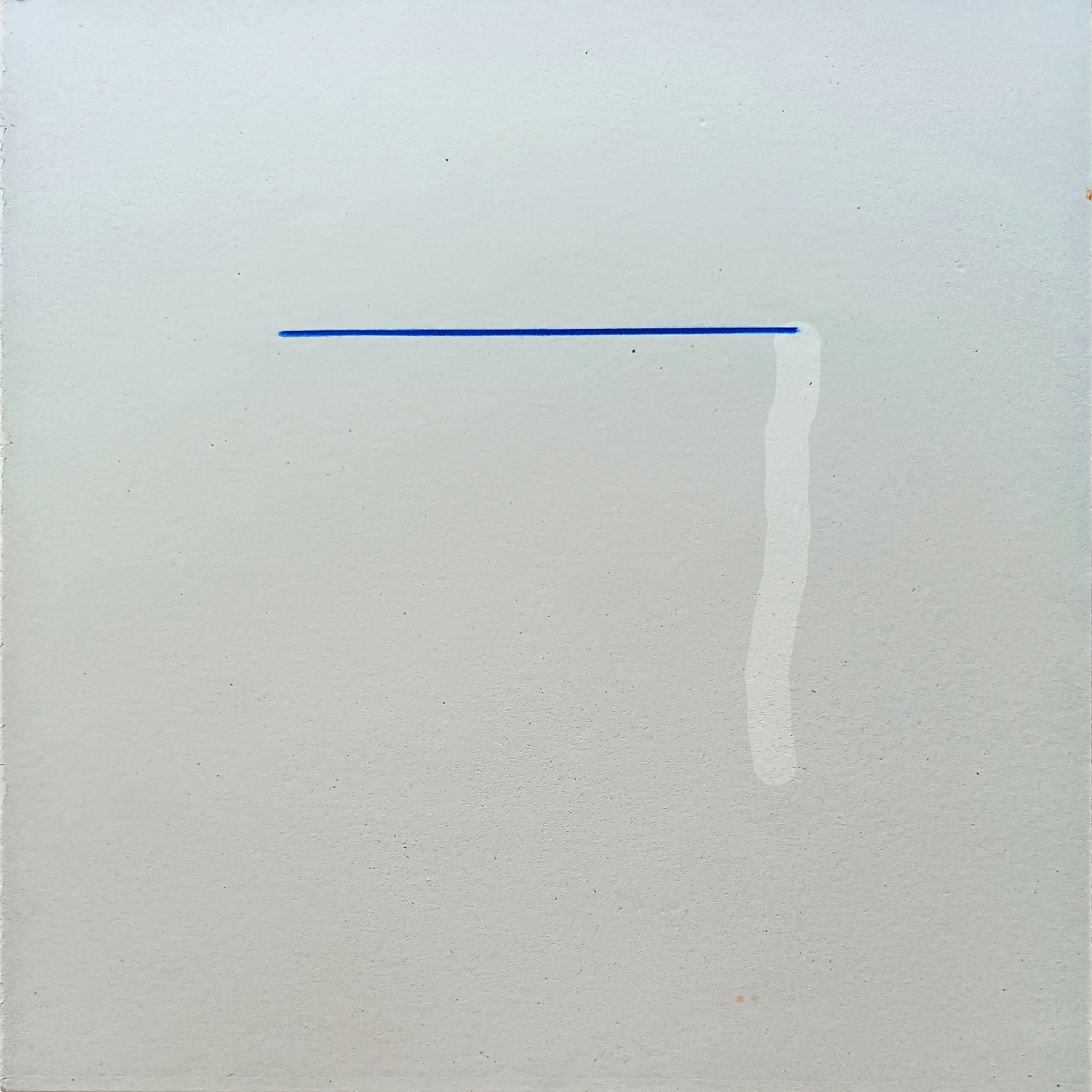Marker-Etüde 14 — Mischtechnik auf Karton, 30 × 30 cm, 2026